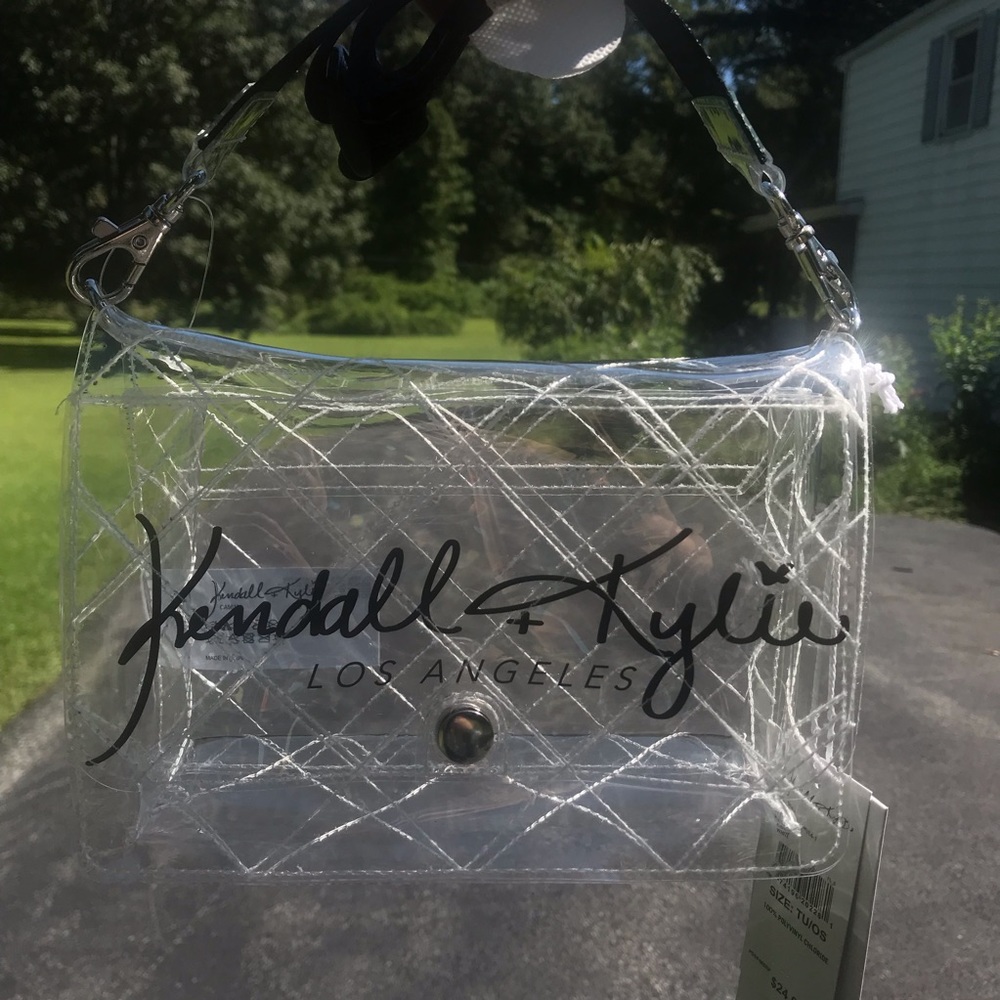 NEW Kendall And Kylie Clear Shoulder Purse Bag